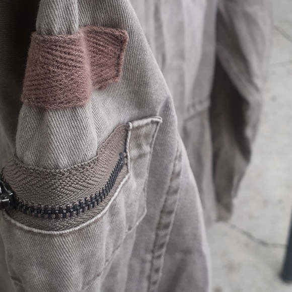 US Cotton On Utility Jacket sz 6 grunge Coat - Picture 5 of 9